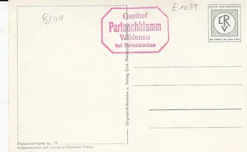 Partnachklamm bei Partenkirchen, im Dom ngl E1039