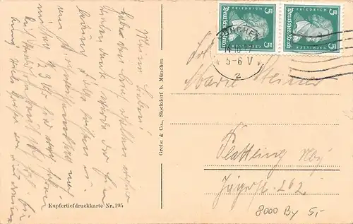 München Deutsches Museum und Frauentürme gl1927 162.855