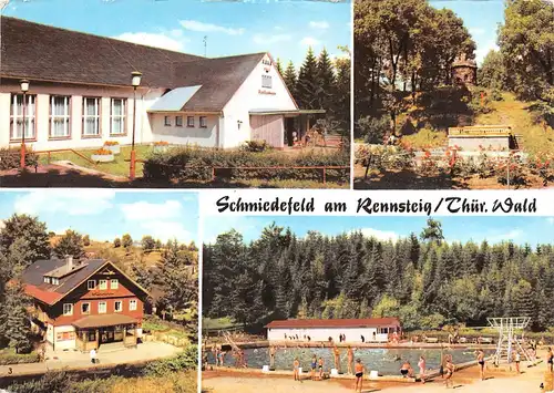 Schmiedefeld am Rennsteig Kulturhaus Filmbühne Kuranlagen Waldbad gl1979 158.967