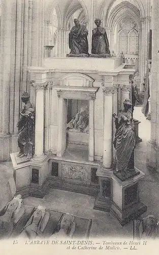 Saint-Denis, Abbaye, Tombeau de Henri II et de Catherie de Médicis ngl E0715