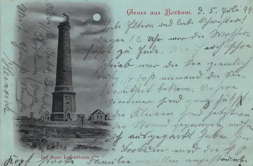 Borkum Der neue Leuchtturm gl1899 161.016