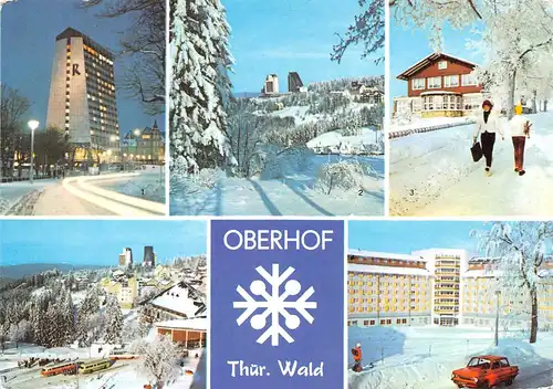Oberhof/Thüringer Wald Teilansichten im Schnee ngl 158.817