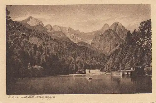 Rissersee bei Partenkirchen mit Wettersteingruppe ngl E2486