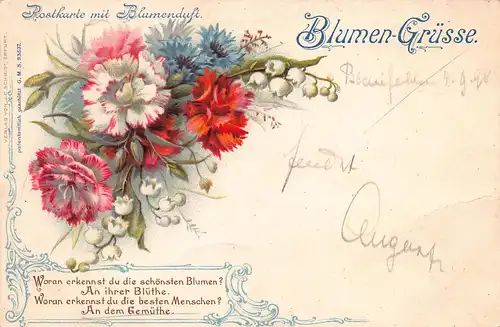 Duftkarte: Postkarte mit Blumenduft ngl 161.462