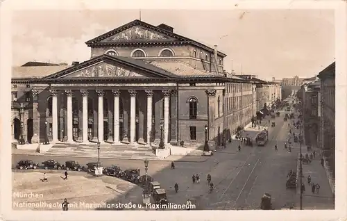 München Nationaltheater Maximilianstraße u. Maximilianeum feldpgl1940 162.940