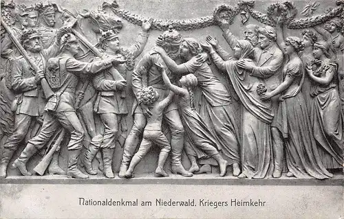 Rüdesheim Nationaldenkmal am Niederwald Kriegers Heimkehr ngl 163.779