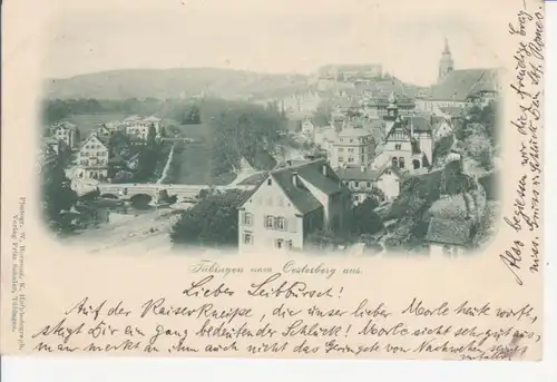 Tübingen - Panoramablick vom Österberg aus gl1899 225.328