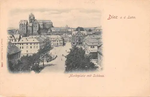 Diez a.d. Lahn Marktplatz mit Schloss ngl 163.808