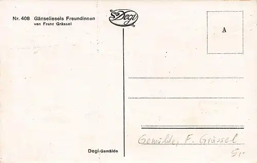 F. GRÄSSEL Gänseliesels Freundinnen Nach Gemälde ngl 161.453