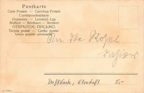 Duftkarte: Postkarte mit Kleeduft ngl 161.460