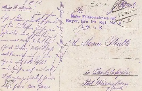 Wenn du willst im Menschenherzen ... feldpgl1918 E1217