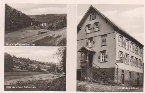 Kapfenhardt (Kreis Calw) Gasthaus Rössle, Talblick gl1959 225.441