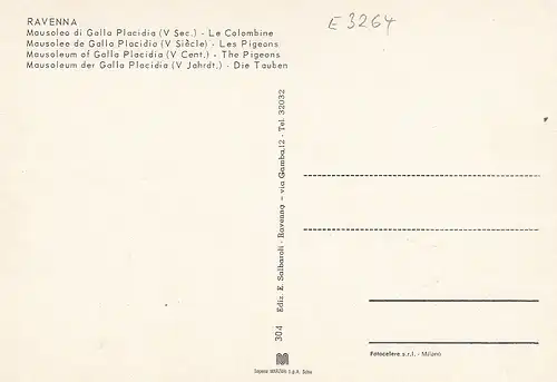 Ravenna - Mausoleo di Galla Placidia, Le Colombine ngl E3264