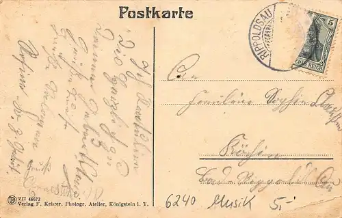 Königsteiner städt. Kurkapelle Dirigent E. Brandt glca.1920 161.130