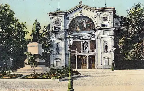 Karlsruhe, Bismarck-Denkmal gl1908 E1266