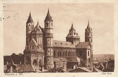 Worms am Rhein Dom gl1927 E1489