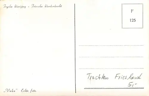 Friesische Tracht ngl 161.293