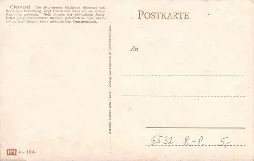 Oberwesel Nach Gemälde ngl 162.177