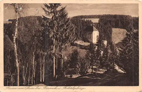 Ruine am Stein bei Berneck im Fichtelgebirge gl1929 159.813