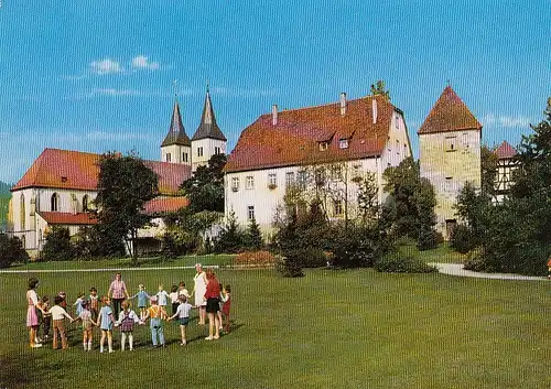 Murrhardt, Stadtkirche mit Oetinger-Pfarrhaus und Hexenturm ngl E3380