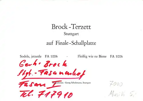 Brock-Terzett Stuttgart ngl 161.160