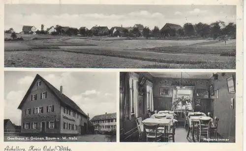 Aichelberg (Bad Wildbad) Gasthaus zum Grünen Bauem und Panorama ngl 225.438