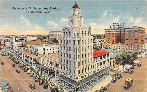 St. Petersburg FL Downtown "The Sunshine City" gl1947 163.986
