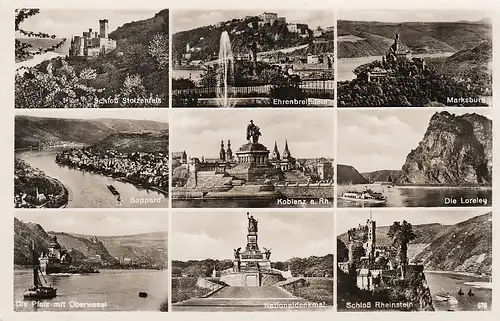 Koblenz a.Rh., Mehrbildkarte ngl E1587