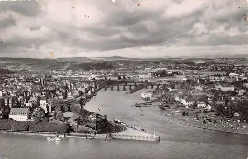 Koblenz am Rhein - Moselmündung mit dem deutschen Eck ngl 159.556