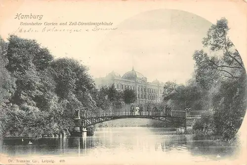 Hamburg Botanischer Garten und Zoll-Directionsgebäude ngl 161.820