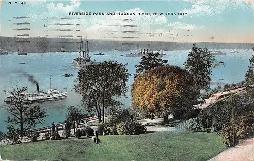 New York City NY Riverside Park and Hudson River gl1916 164.017