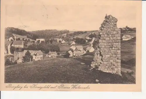 Königsfeld im Schwarzwald - Burgberg mit Ruine Weiberzahn gl1920 226.987
