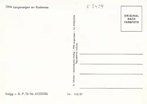 Langenargen Bodensee, Mehrbildkarte ngl E3424