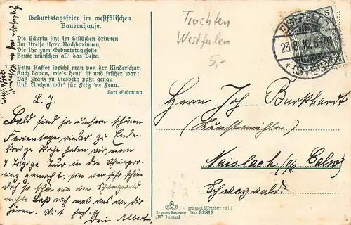 Geburtstagsfeier im westfälischen Bauernhause gl1910 161.289