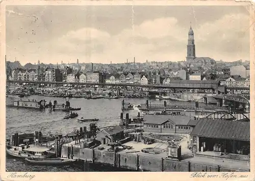 Hamburg Blick vom Hafen aus gl1935 160.013