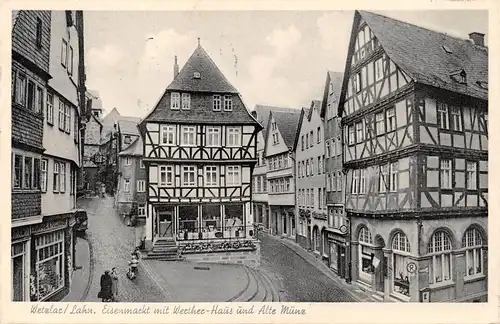 Wetzlar a.d.Lahn Eisenmarkt mit Werther-Haus und Alte Münz gl1964 162.124