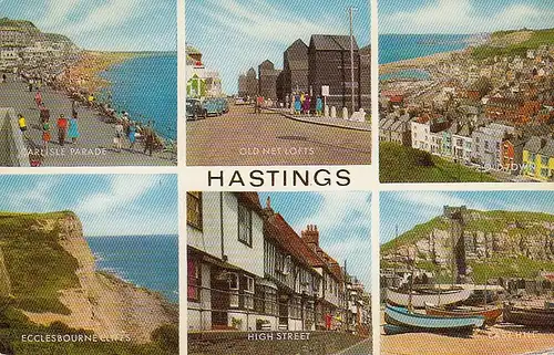 England: Hastings, Mehrbildkarte gl1971 E2838