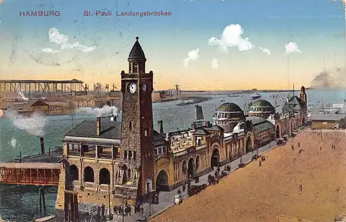 Hamburg St. Pauli Landungsbrücken gl1911 161.951