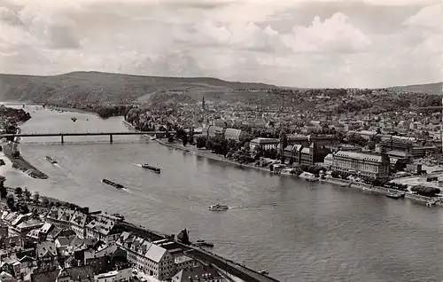 Koblenz am Rhein Rheinpartie mit Pfaffendorfer Brücke ngl 161.616