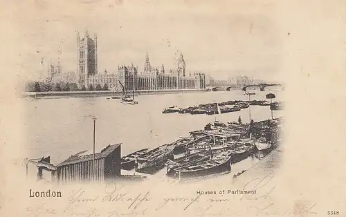 London, Houses of Parliament gl1901 E1902