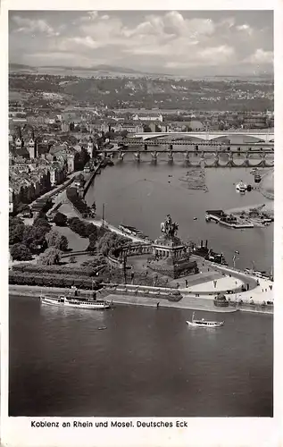 Koblenz am Rhein Das deutsche Eck Moselmündung gl1964 161.620
