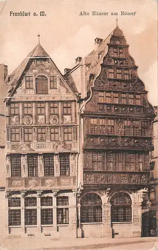 Frankfurt a.M. Alte Häuser am Römer gl1909 161.984