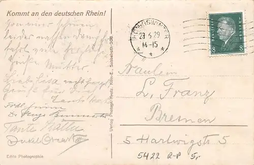 Frühling an der Loreley gl1929 161.638