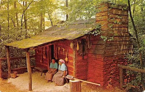 Cherokee NC Oconaluftee Indian Village gl1990 164.179