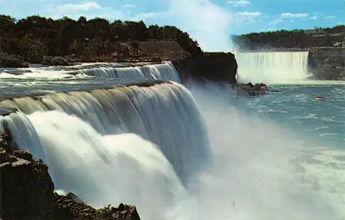 American Falls at Prospect Point Horseshoe Falls Niagara Falls NY gl1966 164.182