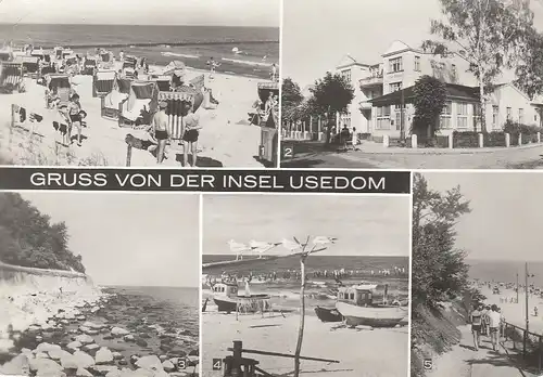 Insel Usedom, Mehrbildkarte ngl E3709