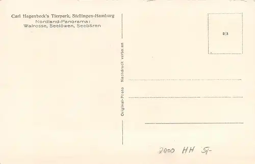 Hamburg Carl Hagenbeck's Tierpark Nordland-Panorama ngl 161.845