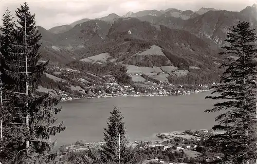 Tegernsee mit Riederstein, Baumgarten u. Bodenschneid gl1955 164.847