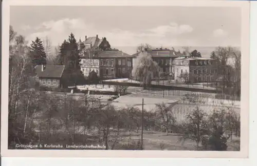 Grötzingen (Karlsruhe) Landwirtschaftsschule gl1952 225.853