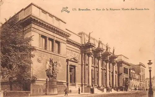 Bruxelles Rue de la Régence. Museé des Beaux-Arts gl1938 165.317
